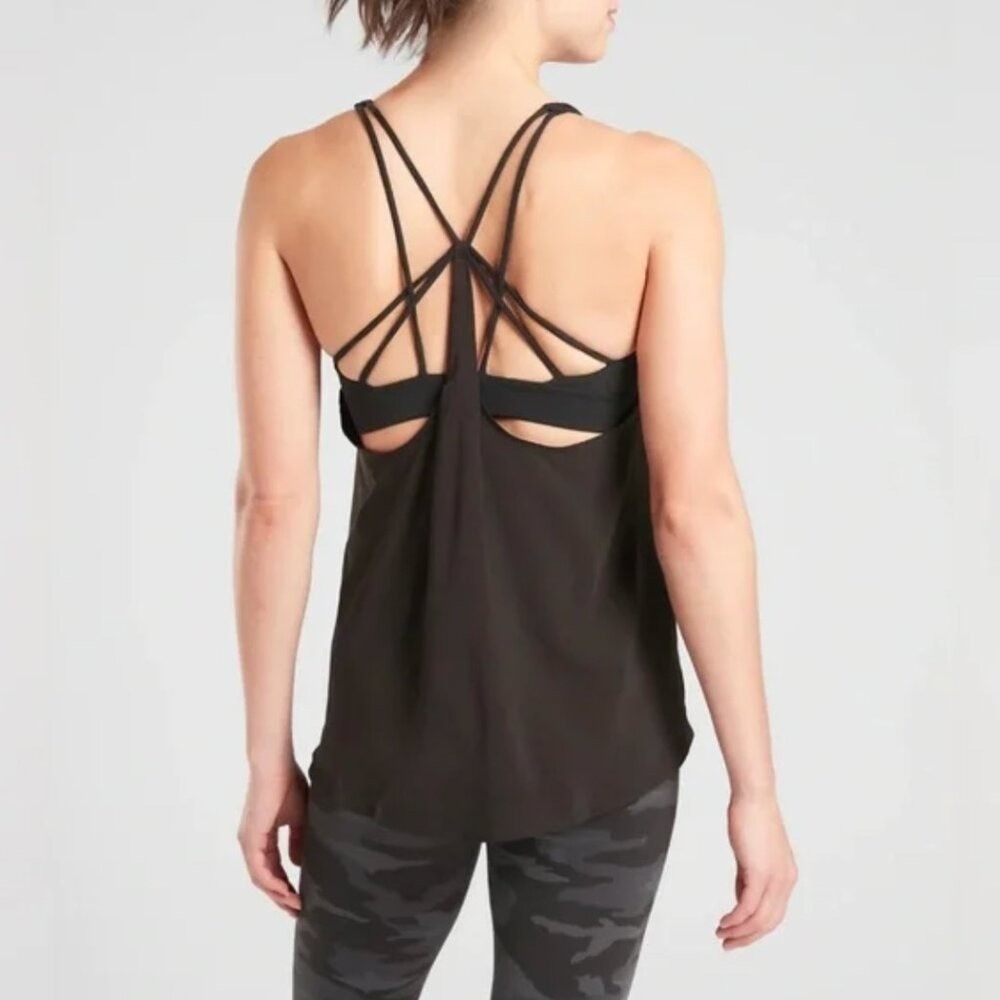 Athleta‎ Solace Support Tank – Black, Size Medium